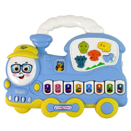 Colorful Musical Train Toy for Toddlers with Lights, Sounds, and Interactive Buttons β Early Learning Toy with Melodies, Engine Sounds, and Fun Activities for Kids (1 Piece, Random Color)