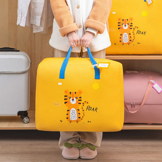 Adorable Baby Dinosaur-Themed Cloth Organizer and Storage Handbag – Portable, Lightweight, and Multi-Functional Nursery Storage Solution for Baby Essentials, Toys, Diapers, and Clothes - Random Color