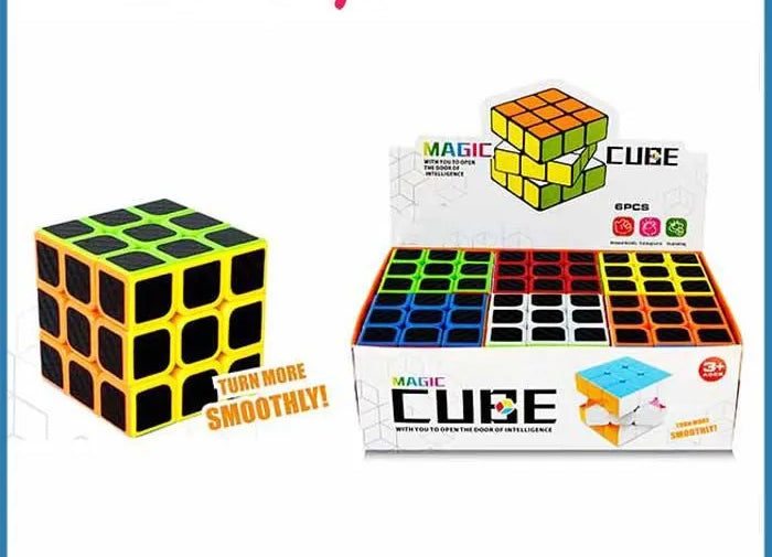Colorful 3D Magic Cube Puzzle Toy for Kids – Brain-Boosting Educational Plastic Learning Toy for Early STEM Development, Hand-Eye Coordination &amp; Problem-Solving – Durable and Safe for Ages 3+ - Pack of 01