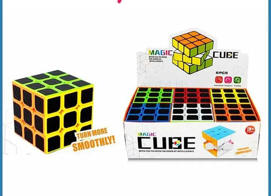 Colorful 3D Magic Cube Puzzle Toy for Kids – Brain-Boosting Educational Plastic Learning Toy for Early STEM Development, Hand-Eye Coordination &amp; Problem-Solving – Durable and Safe for Ages 3+ - Pack of 01