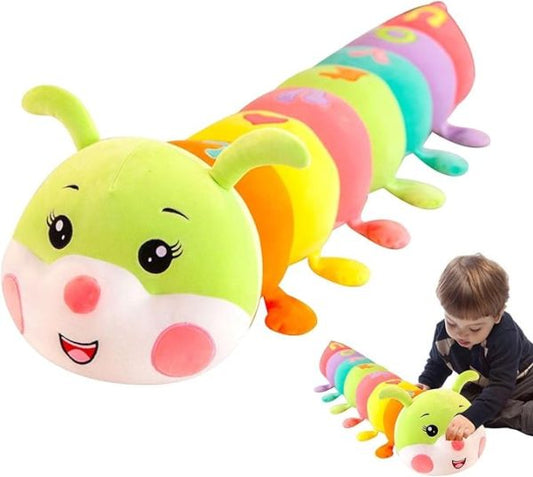 Caterpillar Figures Plush Toy - Stuffed Charm Caterpillar Pillow Toy | Colorful Figure Sleeping Plush Toy | Pillow For Kids