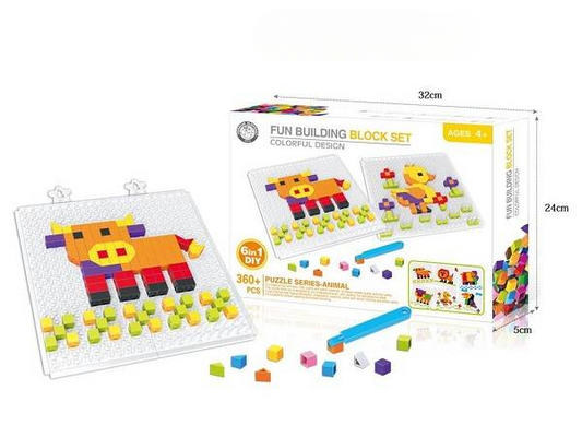 Building Block Set For Kids | Best Quality Block Table Toy For Kids - Toys For Boys &amp; Girls - Building Blocks with Table ( Random design  )