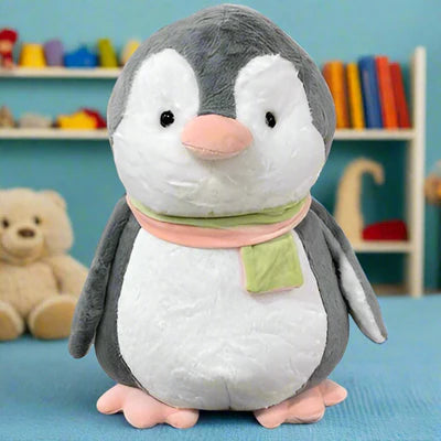 Scarf Penguin Plush Figure | Fluffy &amp; Soft Stuffed Animal Penguin Plush Toy For Kids - 25 CM