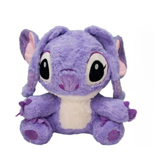 Purple Disney Angel Lilo &amp; Stitch Alien Girl Sitting Plush Lovely Stuff Toy - 40cm