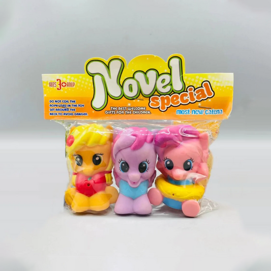 Unicorn Toys | Unicorn Chuchu Set For Kids | Unicorn Chuchu Toys For Kids &amp; Babies - Toys For Boy &amp; Girls - 03 pcs - Random Color