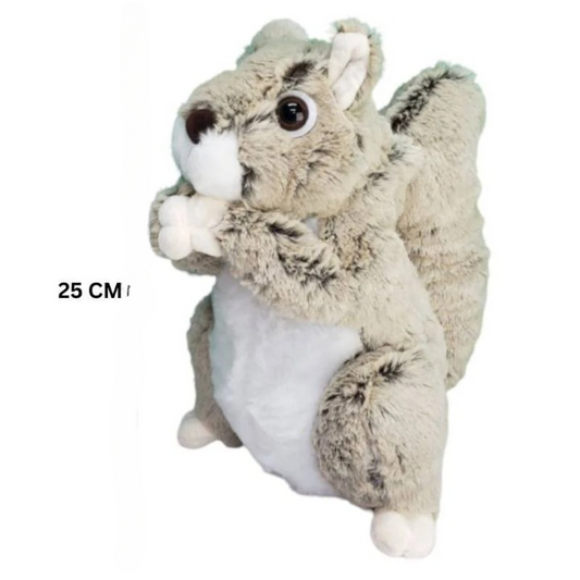 Squirrel Plush Toy With A Big Bushy Tail | Soft Stuffed Animal Plush Toy for Kids Boys &amp; Girls - 25 CM